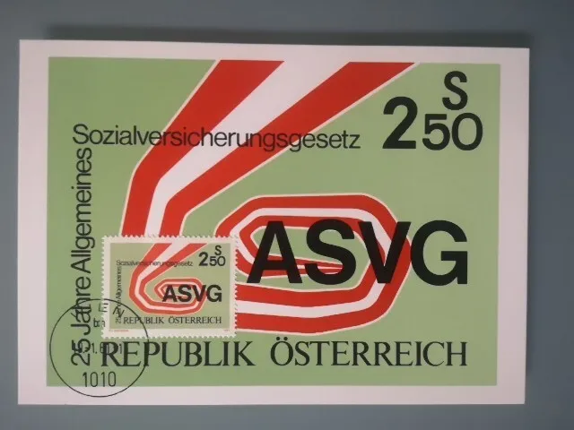 Maximumkarte 25 Jahre Allgemeines Sozialversicherungsgesetz