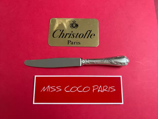 Cuchillo Postre 19,5CM Marly Christofle Francia Metal Plateado Muy Bonito Estado