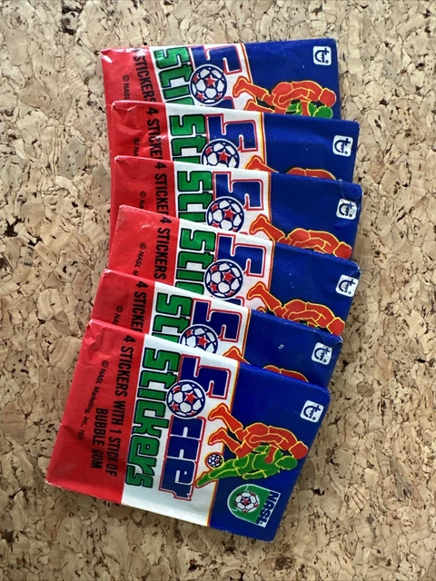 1979 Adesivi calcio Topps NASL confezione da 6 lotto sigillati in fabbrica spedizione gratuita 🙂
