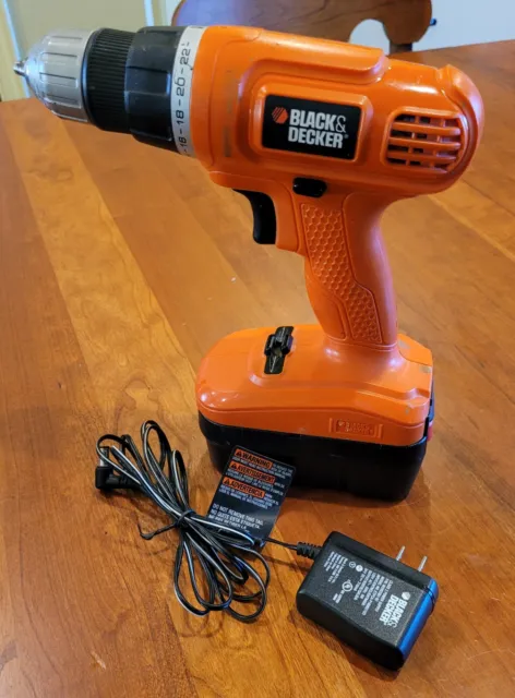 BLACK & DECKER GC1800 Type 2 18V Cordless Drill Driver Tool Works W/  Battery $40.00 - PicClick