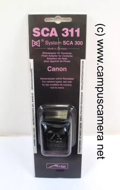 Metz SCA 311 Dedicated Module for Canon A, T, F-1, and EOS series 35mm Bodies