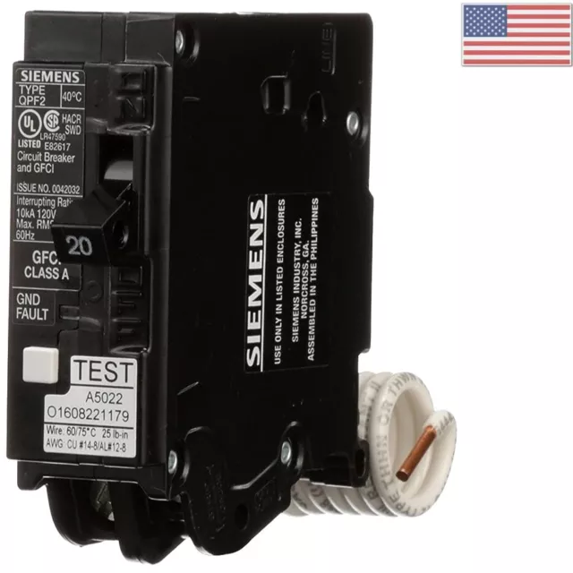 GROUND FAULT CIRCUIT Interrupter 20A 1P 120V SelfTest Class GFCI