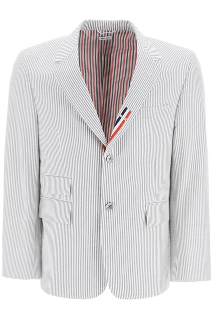Thom browne striped jacket with tricolor details MONCLER 2 Men