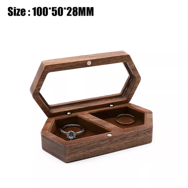 Wood Jewelry Box Travel Organizer Necklace Earring Ring Storage Gifts Bead CaYU