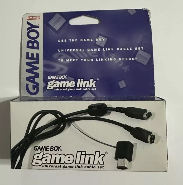 Nintendo Game Boy Color OEM Link Transfer Cable CGB-003 with DMG-14 Adapter