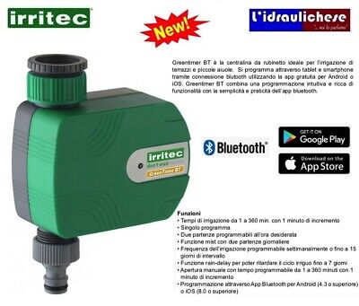 Programmatore per Irrigazione Bluetooth Timer a Batteria da Giardino IRRITEC