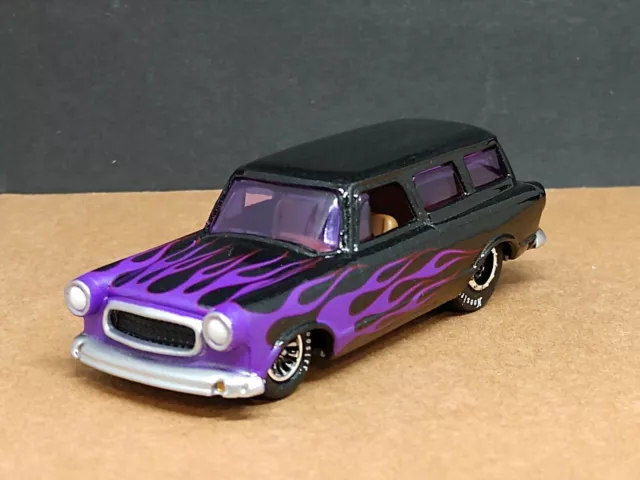 Limited Edition 60s AMC Rambler Hot Rod Wagon Collectible Black Flamed 1/64