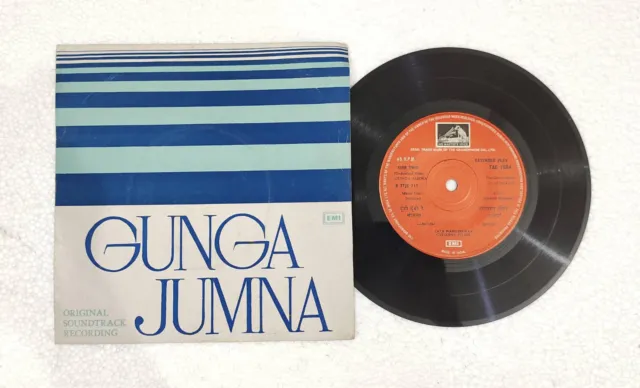 Gunga Jumna Bollywood Movie, HMV OST Vinyl 45 RPM Ep Record Music by #aep218
