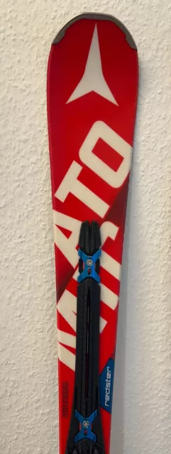 ATOMIC Ski SL 153 cm lang, Slalomski, R=9,9 m, mit original Atomic-Bindung, rot