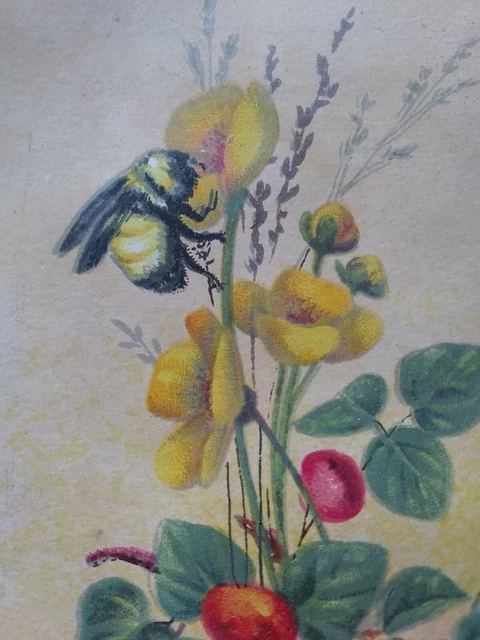 1880s trade card. The youth companion. Boston Massachusetts.Bee, Flowers (B11)