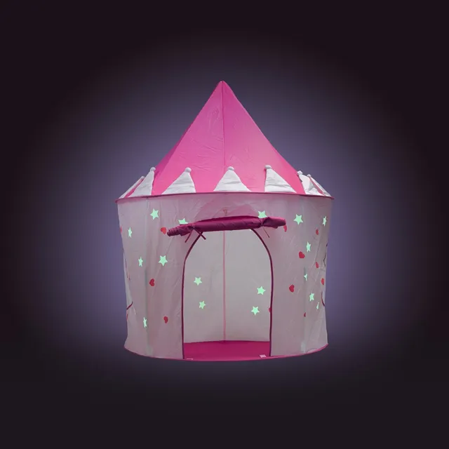 FoxPrint Princess Castle Glow in the Dark Foldable Pop up Play Tent -