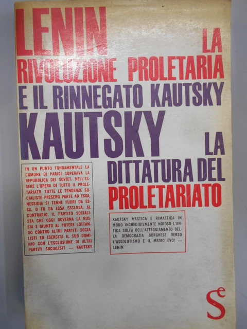 RIVOLUZIONE PROLETARIA E il rinnegato kautsky la dittatura del