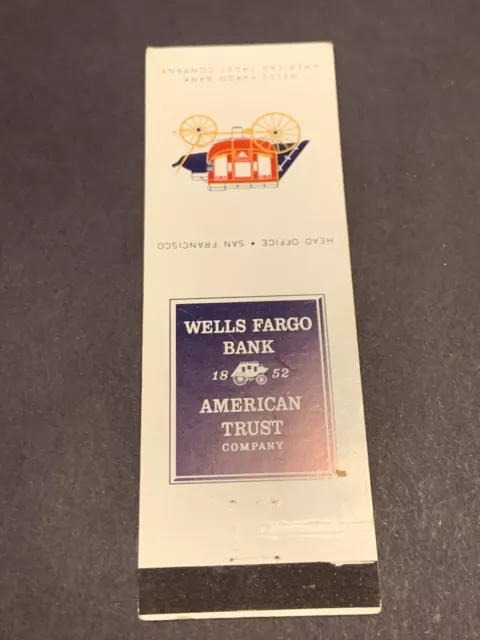 Vintage Matchbook: “Wells Fargo Bank”