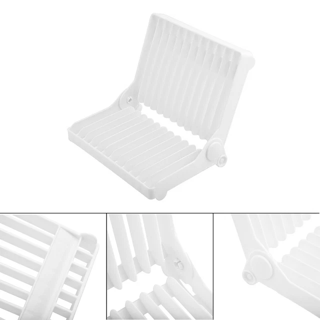 Soporte de almacenamiento estante secado plato plegable organizador bandeja práctico