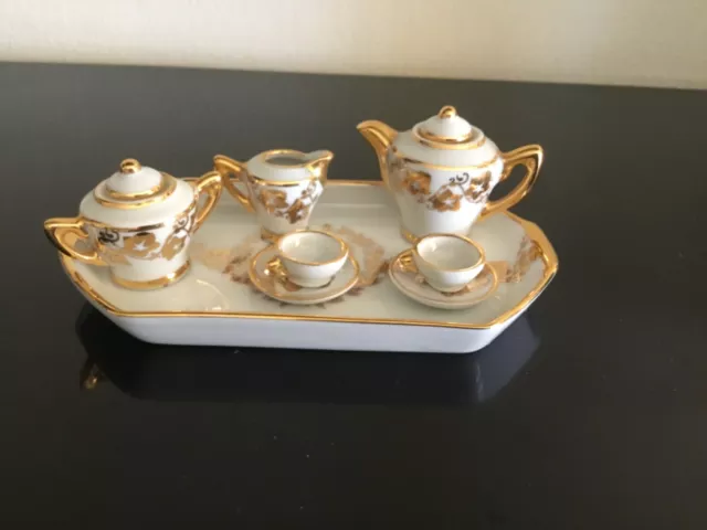 Limoges dinette service à café ancien en porcelaine