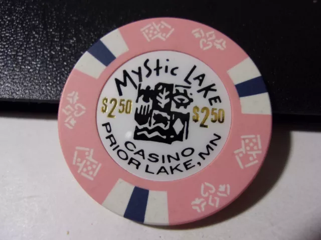 MYSTIC LAKE CASINO $2.50 hotel casino poker gambling chip - Prior Lake, MN