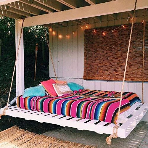 84 X 59 Inch Large Mexican Serape Blanket with Assorted Bright Colors Mexican