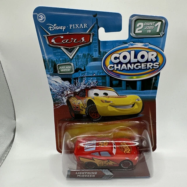 DISNEY PIXAR CARS 2 Colour Changer Lightning Mcqueen Mattel 1.55 Scale
