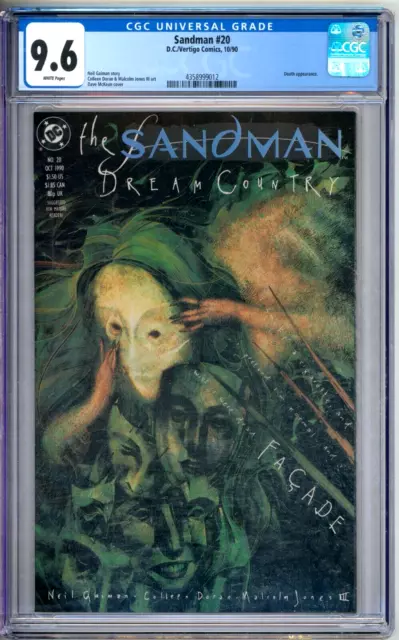 Sandman 20 CGC Graded 9.6 NM+ DC Comics 1990