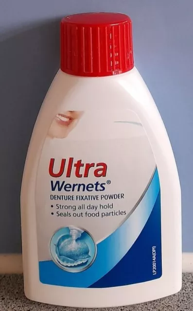 Wernets ULTRA denture Fixative Powder 40 grams BNIB