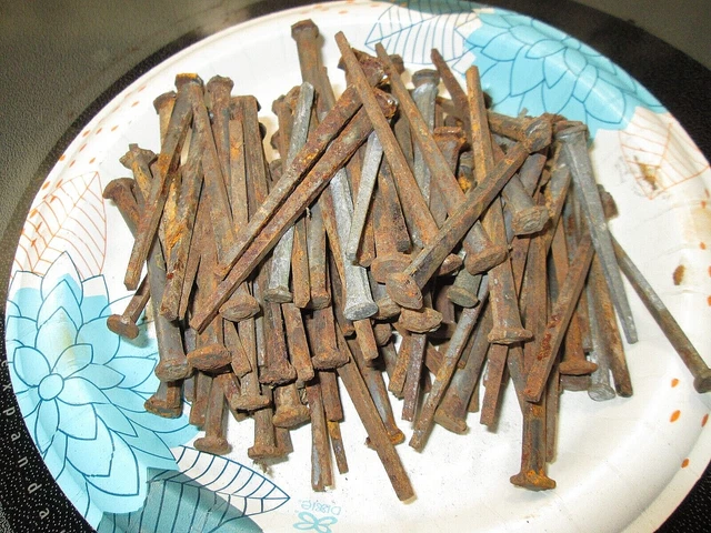 Vintage Square cut nails 3" 100+ pcs.  NOS / 2#