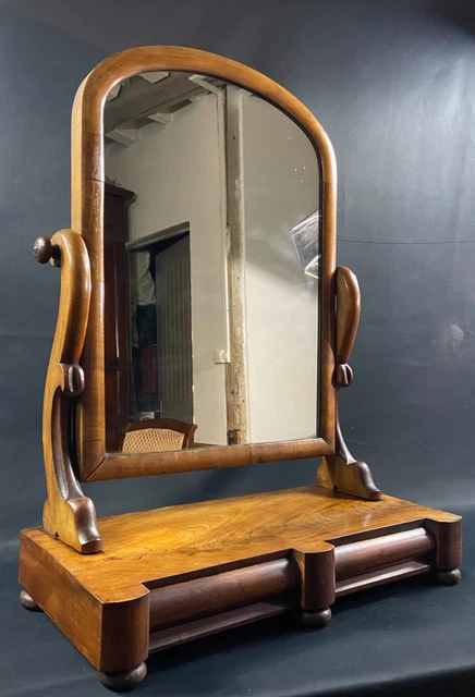 console ancienne et miroir en pin anglais / coiffeuse | patine theory