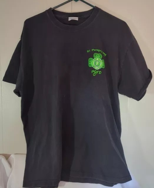 IAFF 1619 PGFD XL T Shirt Prince George's County MD Fire Dept St. Patrick's Day