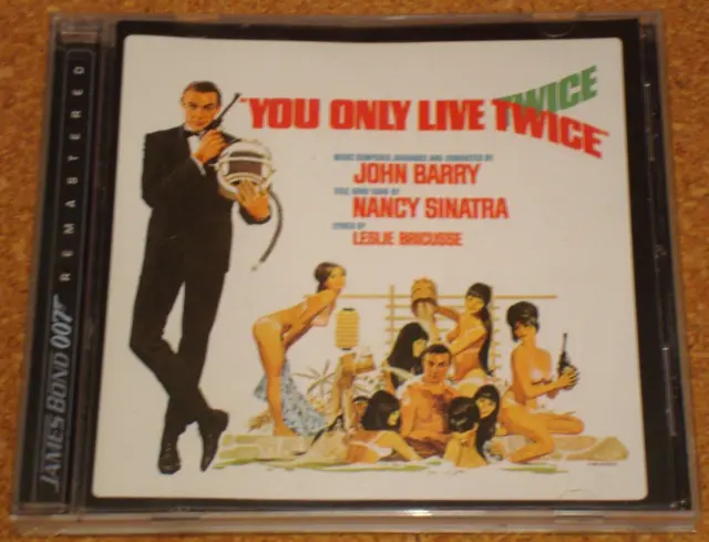 JAMES BOND: YOU ONLY LIVE TWICE - remastered soundtrack CD album - RARE