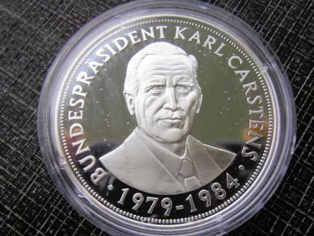 *Silber Medaille  ca.20 gr. Silber PP * Karl Carstens