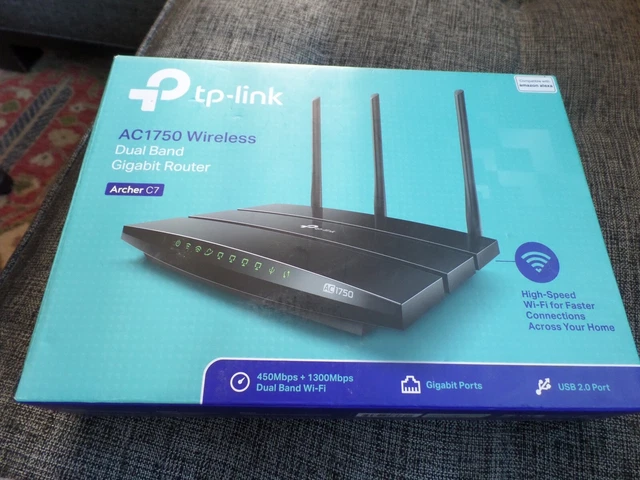 TP-Link AC1750 Wireless Dual Band Gigabit Router Archer C7 1300 + 450 Mbps WiFi