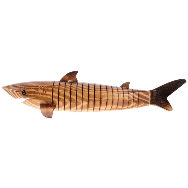 Requin en Résine & Grenat – Poseidon