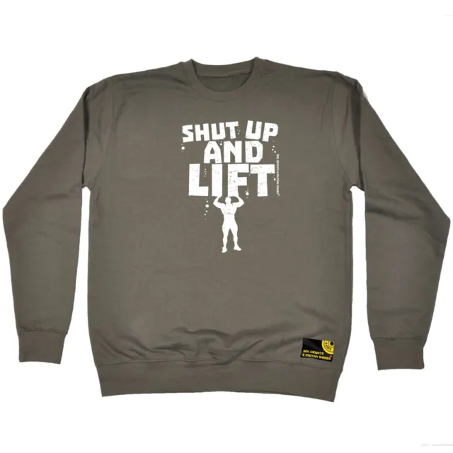 Gym Swps Shut Up And Lift - Mens Novelty Funny Top Sweatshirts Jumper Sweatshirt