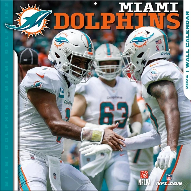 MIAMI DOLPHINS 2024 12x12 Team Wall Calendar Calendar by Turner Sports