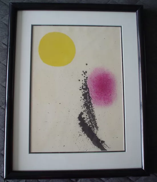 JOAN MIRO Authentic Lithograph From DLM 164-165 - Attractive Frame