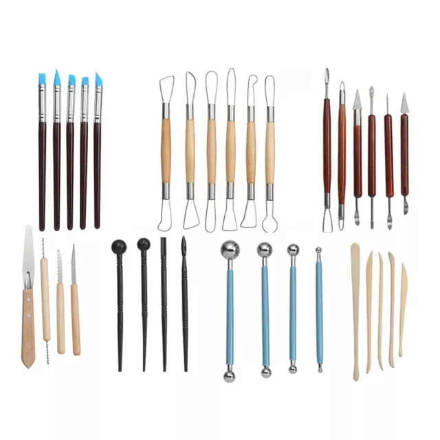 Kit de herramientas de arcilla, herramientas de arcilla de polímero herramientas de escultura de arcilla con lápiz óptico y falda