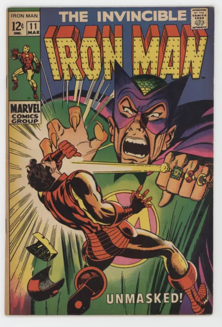 Invincible Iron Man 11 Marvel 1969 FN VF Mandarin George Tuska Johnny Craig