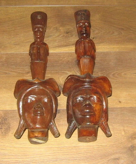 Vintage Phillipine Tribal Ceremonial Dipper Totem Art Wood Carving (3)