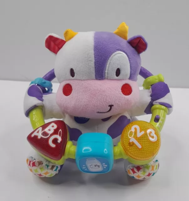 VTech Lil' Critters Moosical Beads Plush Cow Musical Baby Learning Toy Lights Up