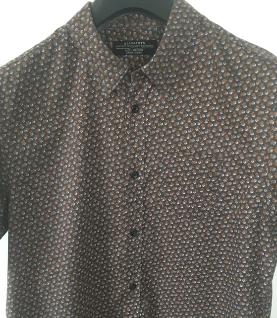 All Saints Hibiscus Shirt Men’s Medium Short Sleeve Summer Shirt