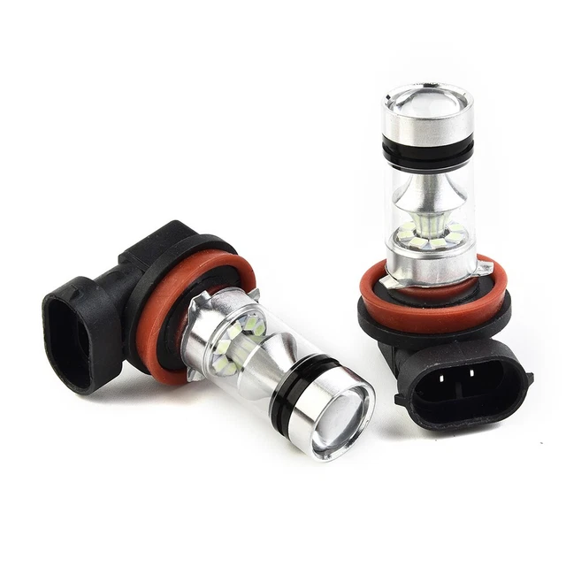 Yctze Kit 2 Ampoules LED Phares 9005 HB4 8000K Bleu Glace 50W - Éclairage Antibrouillard Voiture Puissant