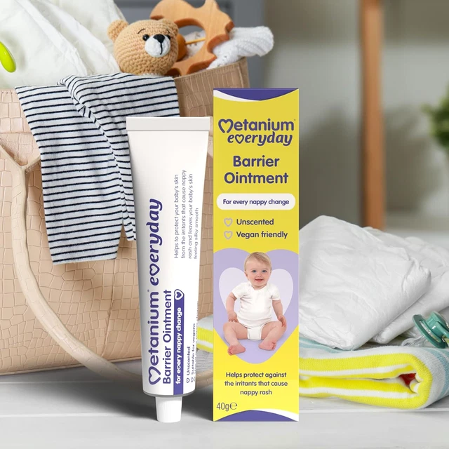 Metanium METANIUM BABY BARRIER Cream Nappy Rash Prevention Ointment Fragrance ...