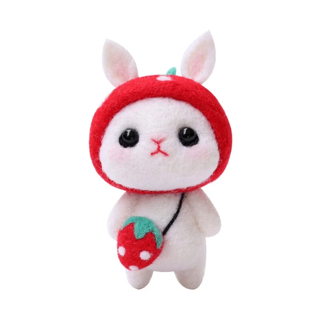Día de San Valentín Hecho a Mano Niños Suministros de Lana Fieltro Material Agujas Set