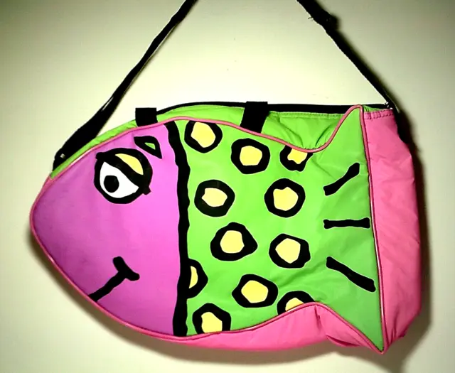 VINTAGE DOVER KIDZ Fish Shaped Insulated Tote Beach Bag EXCELLENT ...