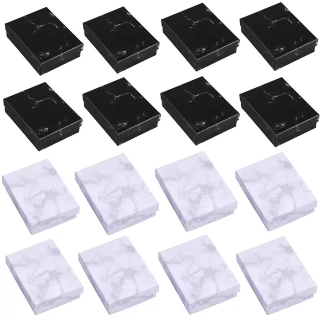 TRIXES 16PK Marble Jewellery Gift Box Set Display Weddings Christmas