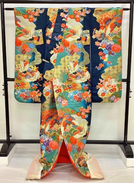 Japanese Kimono Uchikake Wedding Pure Silk  japan 186 2