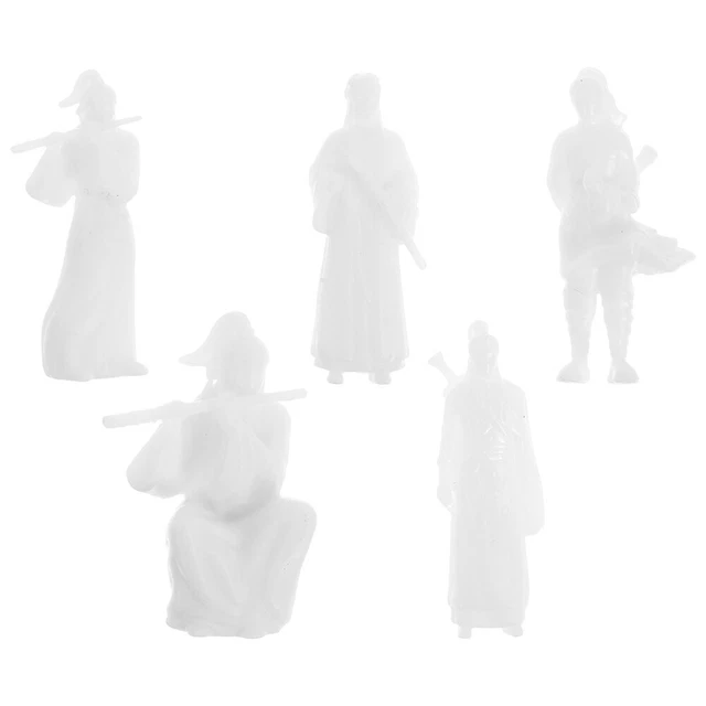 Lot De 5 Mini-cactus Artificiels En Plastique – Décoration Micro-paysage – 10,5 X 5 X 3,5 Cm – Pour Train Miniature Ou Bureau