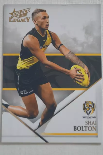 Richmond Tigers AFL-VFL Football Select Legacy In Action Card Shai Bolton