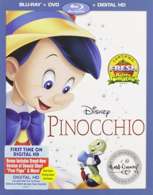 Pinocchio: The Walt Disney Signature Collection [Blu-ray + DVD + Digital HD]