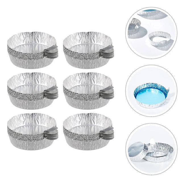 50pcs Portable Dry Powder Containers Balance Weighing Pans Reusable Weigh Boats