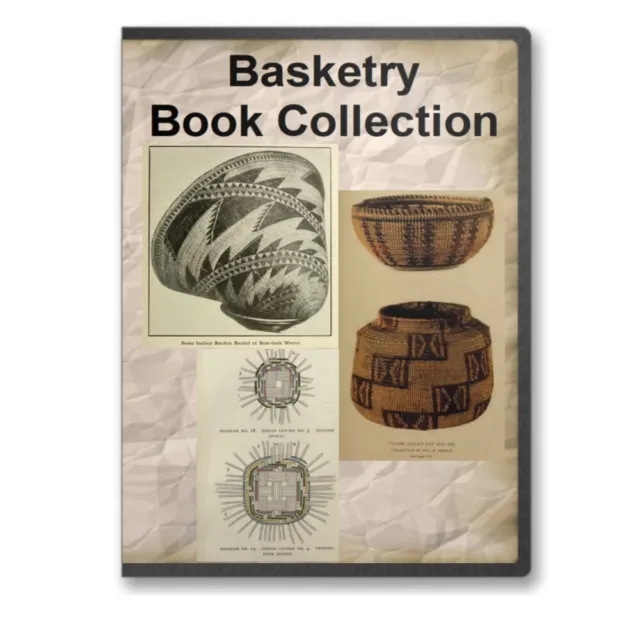 Lecciones para hacer canastas habilidades de tejido diseños de cesta indios - 31 libros CD B407